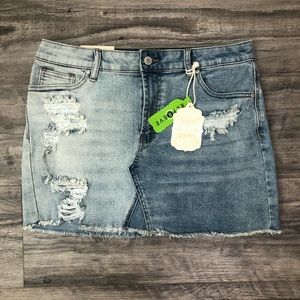 Altar’d State Two Tone denim Skirt